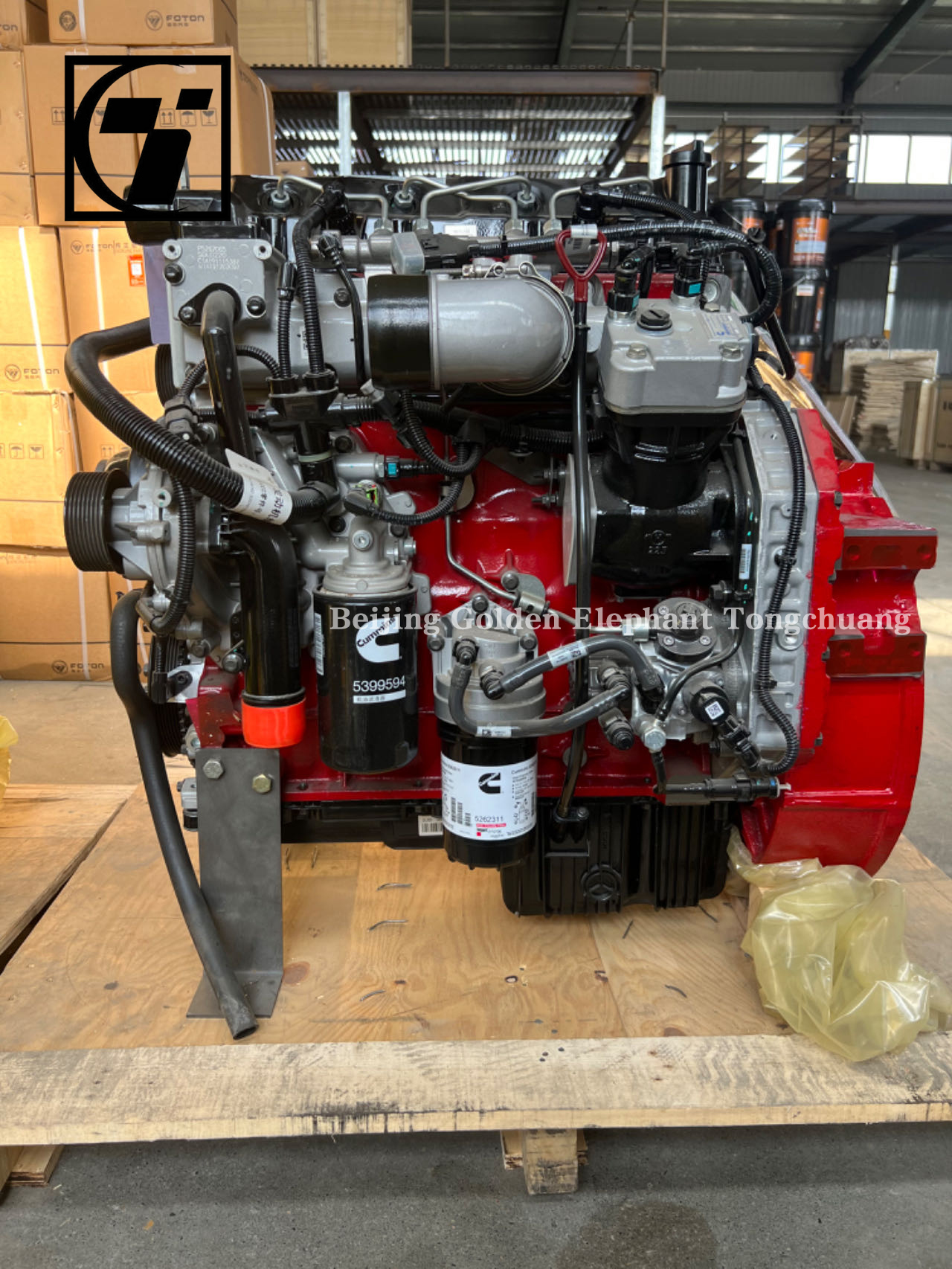 Foton Original Car Truck Engine Assembly with Black Diesel Engine