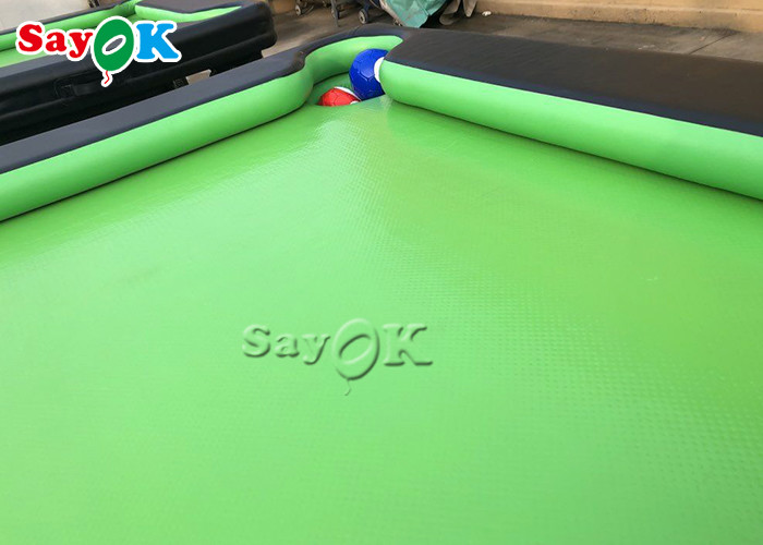 Inflatable Bowling Game 0.9mm PVC Air Sealed Inflatable Pool Table With Stand
