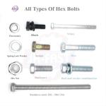 DIN933 DIN931 A2 A4 Stainless Steel 304 Hex Head Bolts Nuts for General Industry