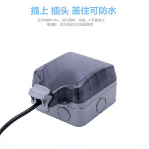 China Outdoor Waterproof Plug Socket Box , Wall Socket Cover Box 2-3 Pin Fire Retardant wholesale