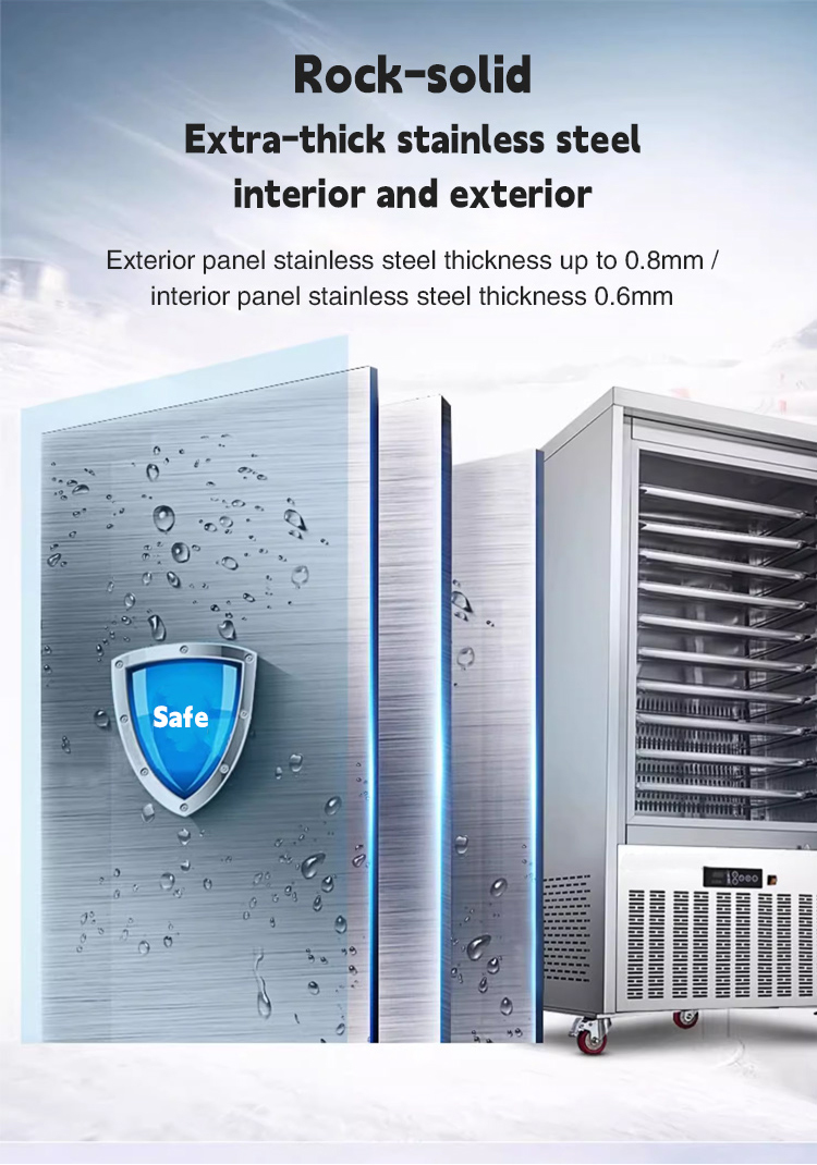 Commercial Kitchen Cold Blast Quick Freezer -80 Degrees 300 Liters Commercial Blast Freezer