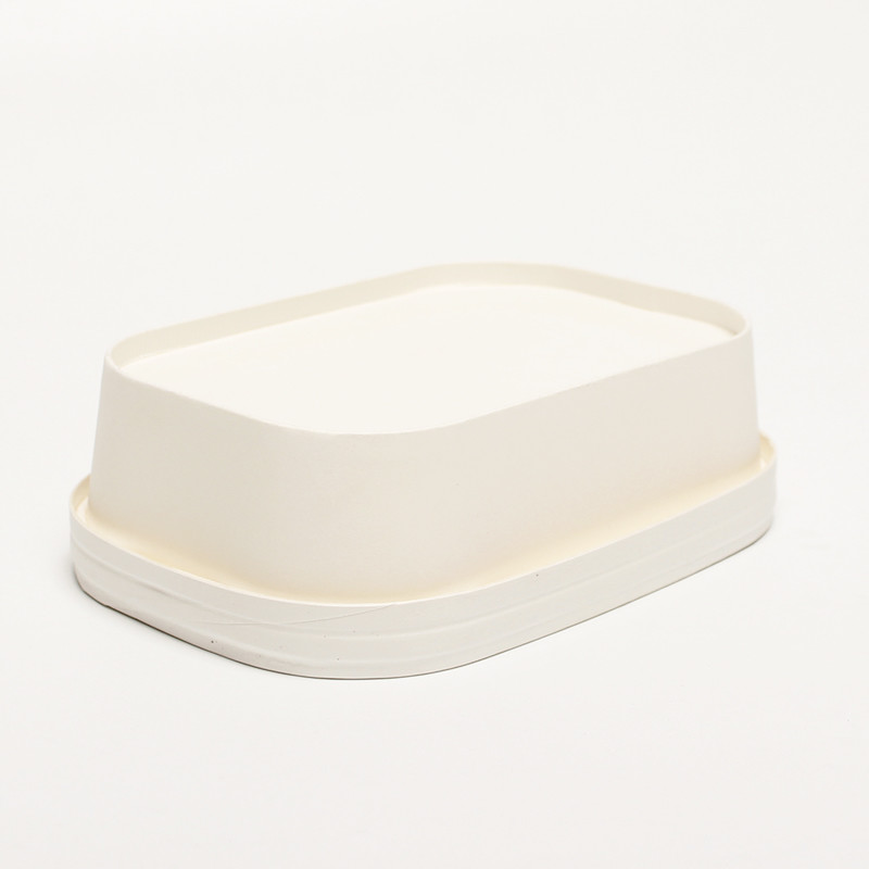 Lightweight Square Paper Bowl Takeout Disposable Food Container With Lids