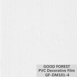 China Cabinet Wood Grain PVC Decorative Film Pure Colour Blistering wholesale