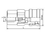 AFK 316 Stainless Steel Quick Coupling Female Connection NPT Thread