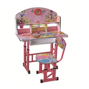 China Heavy Duty Childrens Pink Table And Chairs Set Study Bedroom Furniture 60x40cm wholesale