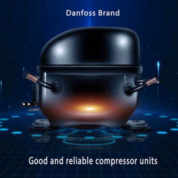 Four-Door Glass Beverage Display Cooler Supermarket Display Fridge with Cooling Technology for Drinks Storage