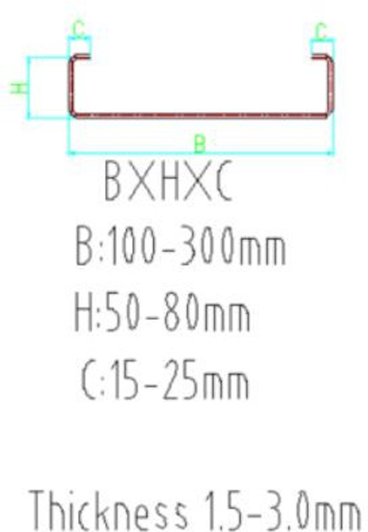 High Speed CZ Purlin Roll Forming Machine Interchangeable Tile Making