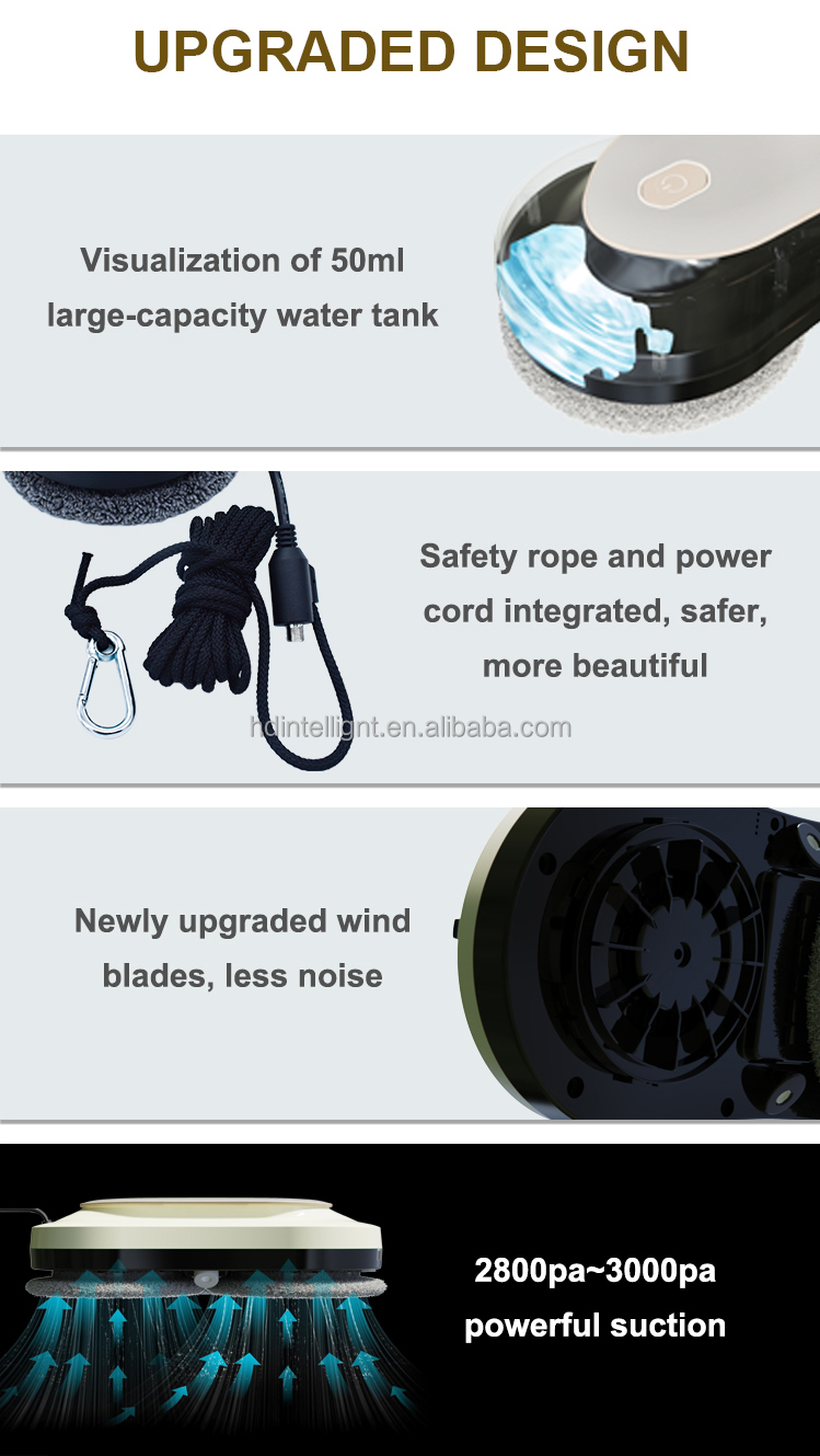 Private Mold Yes Edge Sensing Automatic Water Spray Cleaner Robot 4 Hours Charging Time