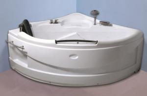 China Contemporary Electric Corner Whirlpool Bathtub With Lights / Jets 110/220V wholesale