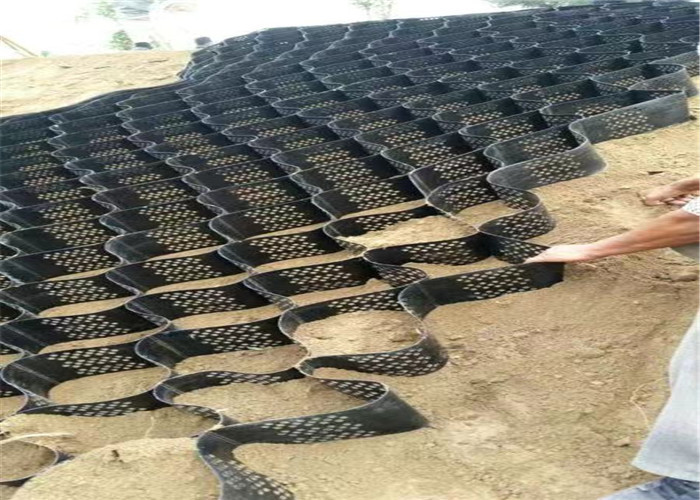 Three Dimensional Perforated Plastic Cellular Confinement System