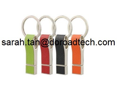 Colorful Cheap Colorful Leather USB Flash Drive, Promotional USB, Customized