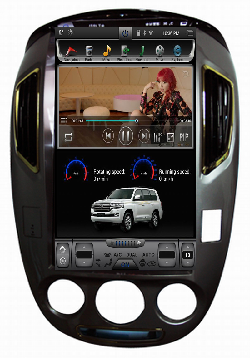 Ouchuangbo 14 inch digital screen dvd for Buick Excelle 2009-2014 with radio dual zone reverse camera androi 6.0 system