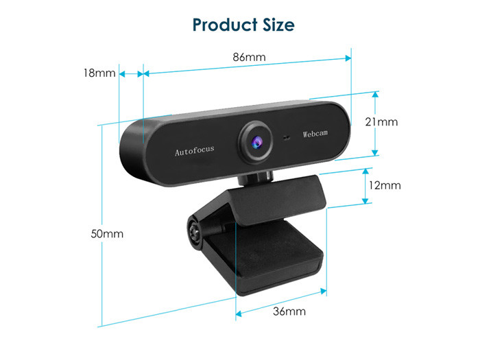 OEM ODM USB Webcam With Microphone , 1080p Hd Webcam With Microphone
