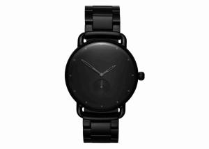 China All black chain band mens stainless steel watches private label watch wholesale