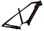 CX Mid Drive Electric Bike Frame Black Color Lightweight 148 X 12 Thru - Axle