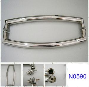 China SUS304 Polished Chrome shower handle / glass door handle N0590 wholesale