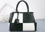 Famous Brand Contrast Color Grid Platinum Bag , Women ' S Over Shoulder Handbags