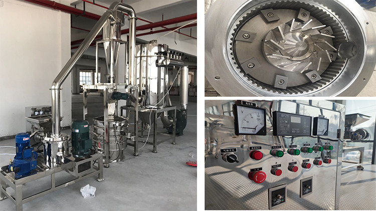 Air Classifier Milk Ultrafine Powder Grinder Machine For Chinese Herbal Medicine