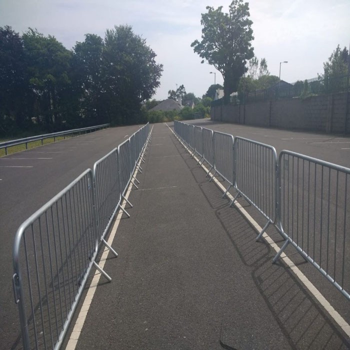 Galvanized Crowd Control Fence