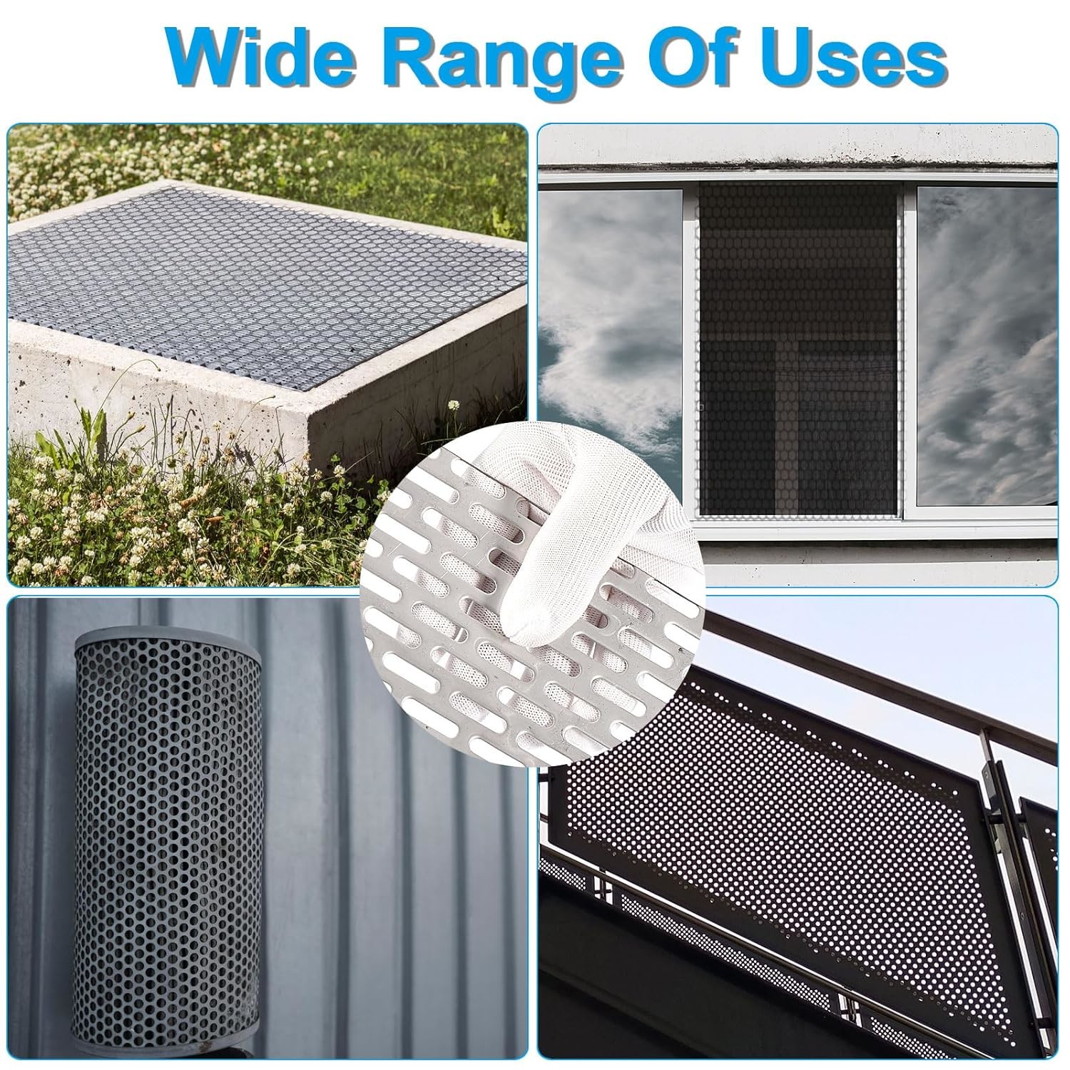 PVDF Coating Architectural Square Aluminum Perforated Panels Decorative Metal Perforated Sheet