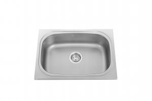 China Oval Shape Stainless Steel Single Bowl Sink With Foot Stool wholesale