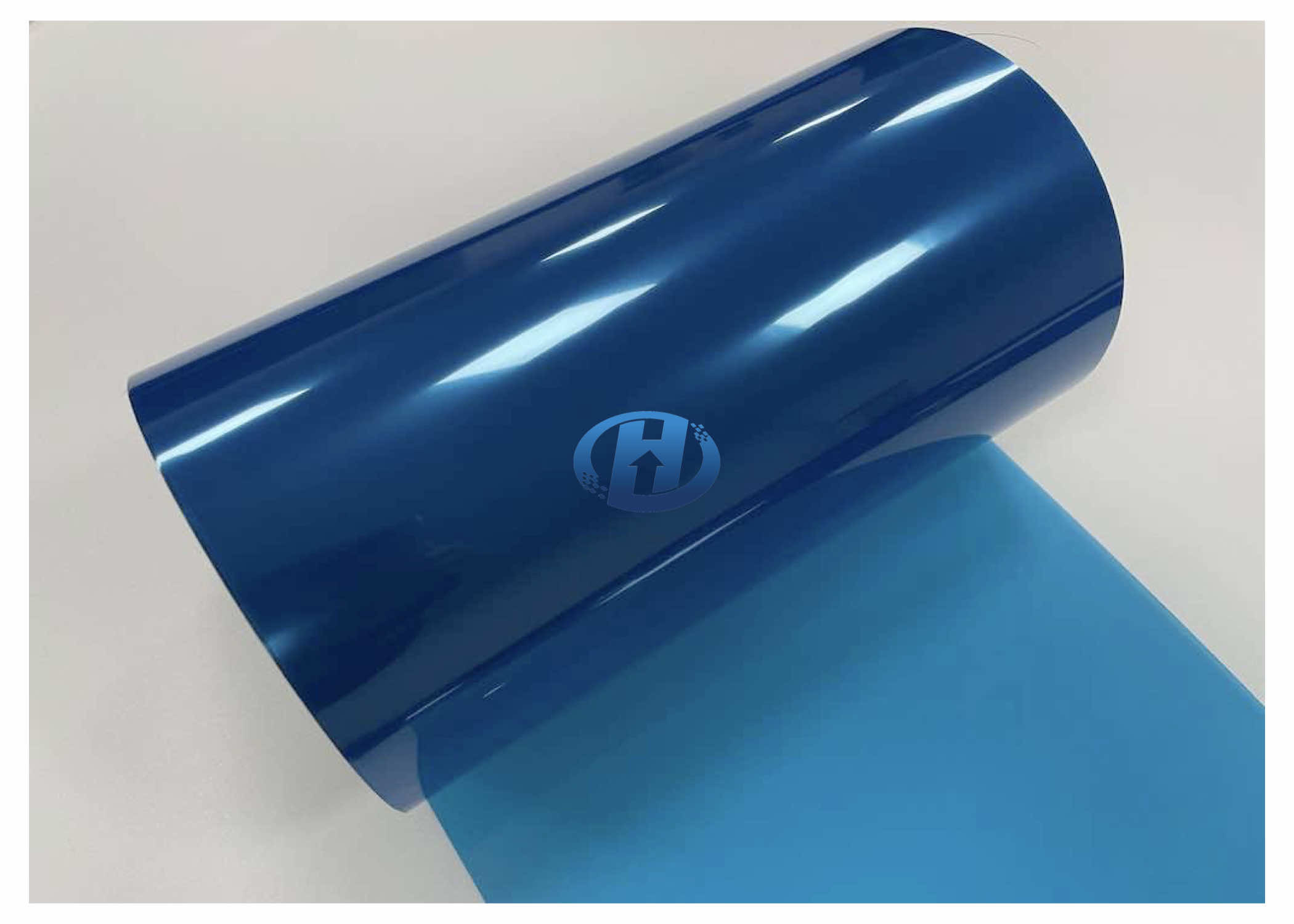 50 μm PET Blue Anti Static Film mainly used as waste discharge films in 3C industries