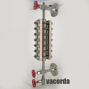 China 450C Bicolor 2000mm Glass Level Gauge Steam Boiler Water Level Sight Glass wholesale
