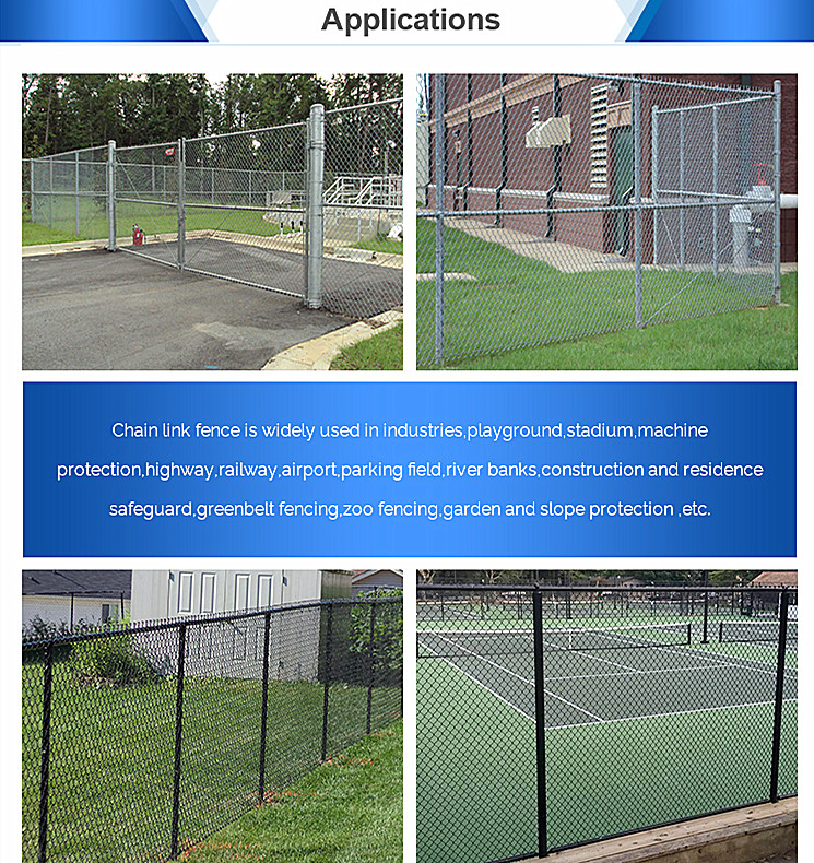 Manual Operated Chain Link Wire Mesh Fence Hot Dipped Galvanized Pvc Coated