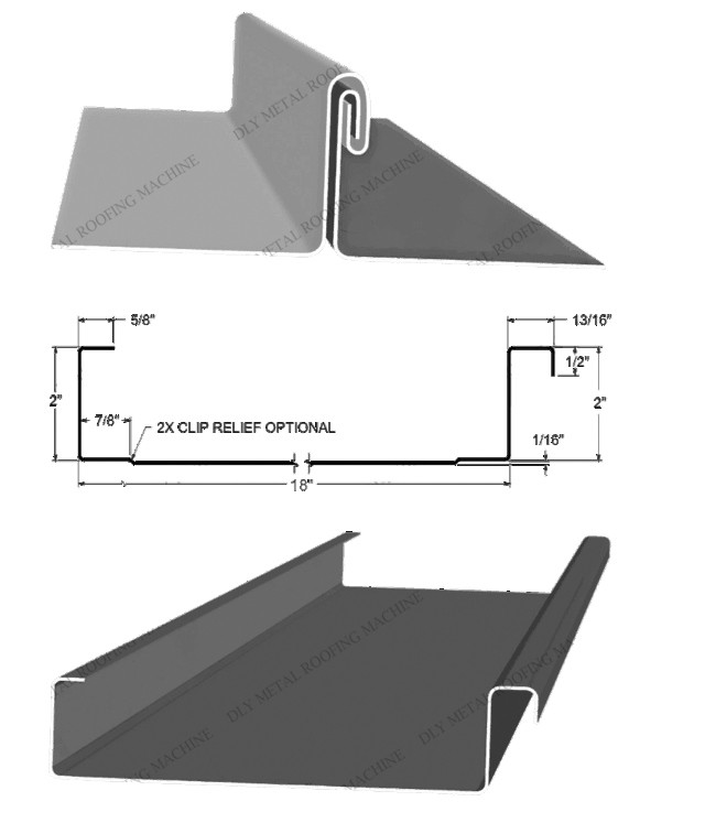 Metal Pencil Ribs Snap Lock Machine 11kw Standing Seam Profiling Machine