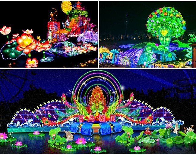 Tradition Chinese Festival Lantern Arts For Decoration / Public Spaces