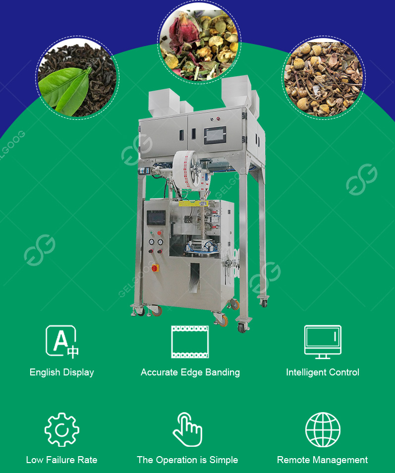 Triangle tea bag packing machine