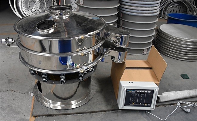 SUS304 / 316L Ultrasonic Vibrating Screen Machine For Abrasive Powder Siftering