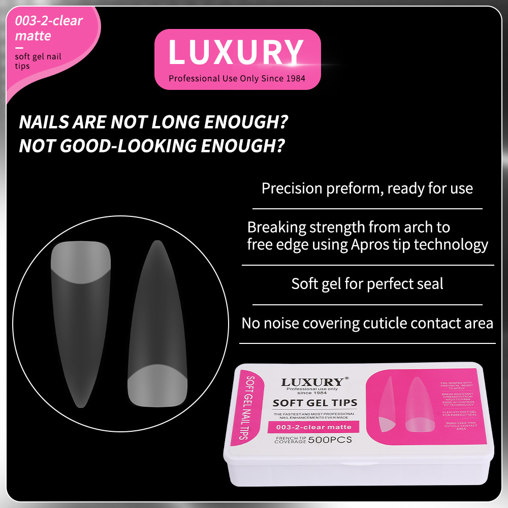 Medium Square Fake Nails French Style False Nails Natural Color Half Cover Fake Nails 11Sizes For Women