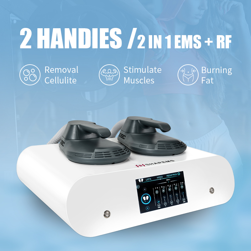 Tesla Ems Laser 2 Handles Intensity Pulsed Electromagnetic RF 5000w Muscle Stimulator