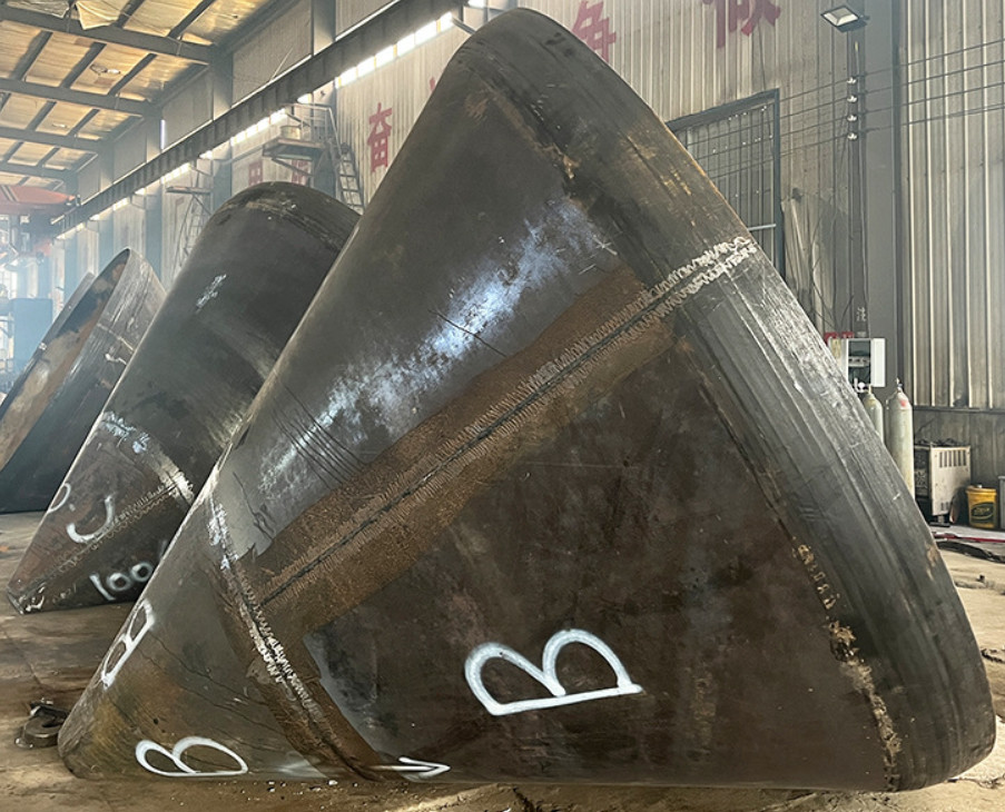 Welded Conical Dished Head Manufacturers Conical Pipe Cap Thick Wall