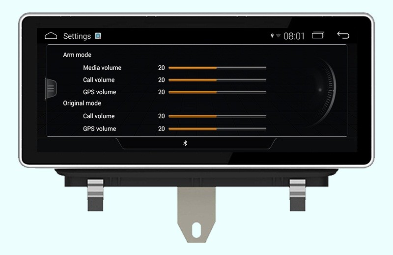 Ouchuangbo 10.25 inch car audio gps navi for Audi Q3 2011-2018 support BT aux android 4.4