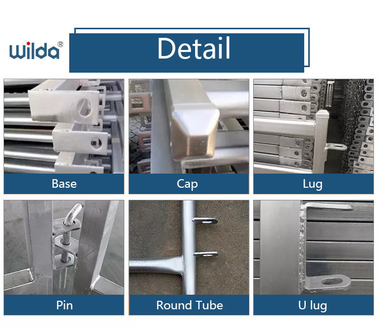 Welded Galvanized Pipe Fence Panels A53 Steel Pipe Fence Panels