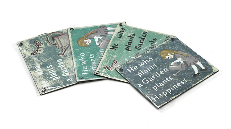 Practical Personalized Metal Door Plaques , Decorative Wall Plaques