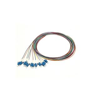 China LC / UPC Fiber Optical Pigtail , Fiber Cable Single Mode 0.9mm 12 Color wholesale