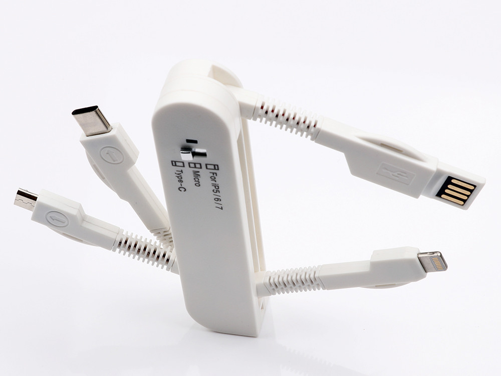 Swiss Army Knife 3in1 USB Charge Cable All In One USB Data Cable for Samsung iPhone