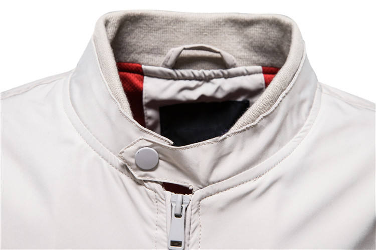 Solid Color Warm Down Jacket Spring Autumn Handsome Casual Jacket