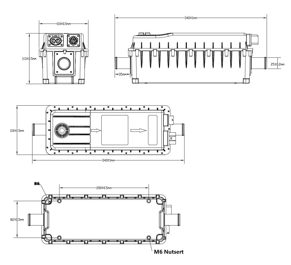 800v High Voltage Coolant Heater Vehicle Heating Solutions 8-18kw