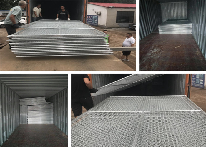 8'x12' Movable Temporary Chain Link Fence For Traffic Control And Crowd Control