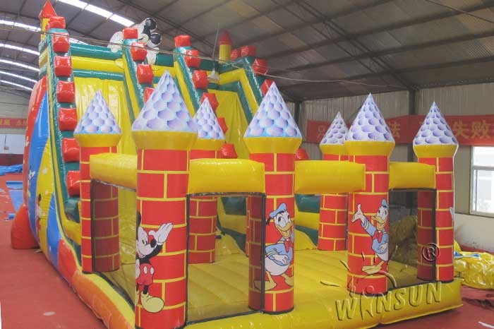 Giant Inflatable Slide With Bouncer For Toddlers / Adults 10x6x6m