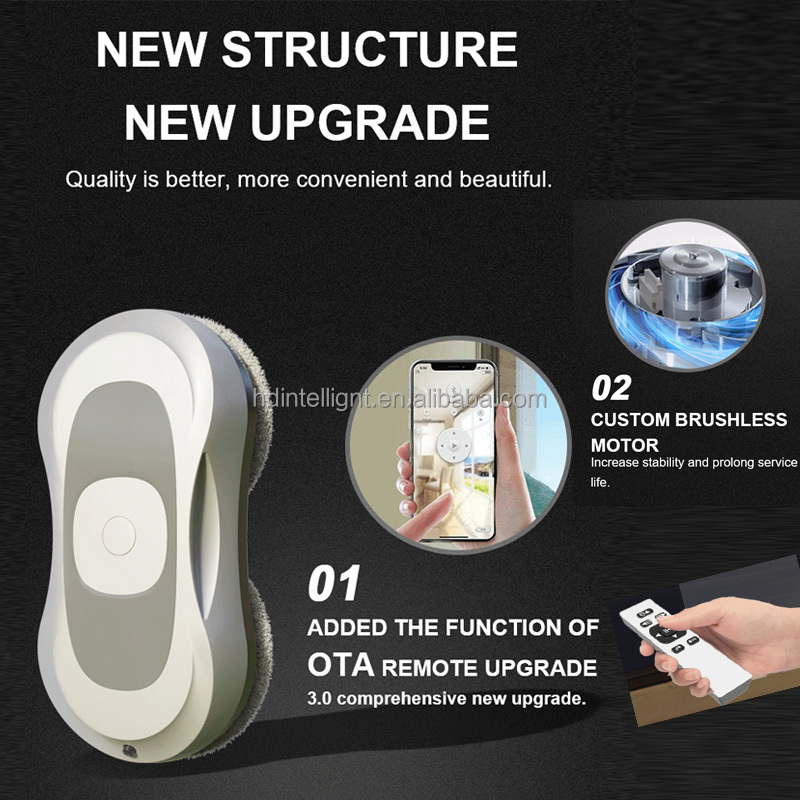65dB Huidi RN2-01 EU and US Plug Types Smart Automatic Cordless Robot Vacuum Cleaner Window Washer Robot 24V