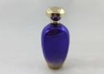Gradient Glass Collectible Perfume Bottles Aluminum Sprayer With Golden Caps
