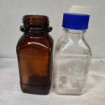 Amber Brown Glass Reagent Bottle 100ML 250ML 500ML 1000ML With Graduation