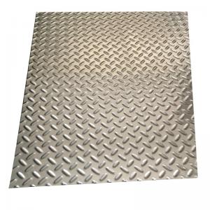 China ASTM 304 Stainless Steel Skid Plate Pattern Embossed Checkered Sheet 5mm wholesale