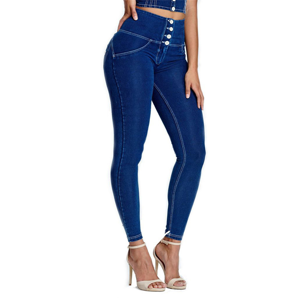 Sexy Stretch Fitness Skiny Booty Lifting High Waisted Jeans