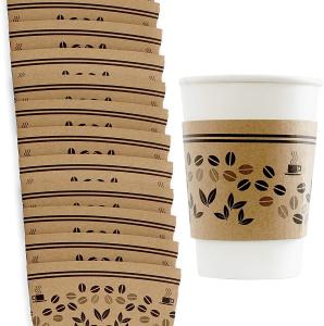China Coffee Disposable Paper Cup Holder Paper Coffee Custom Cup Sleeve wholesale